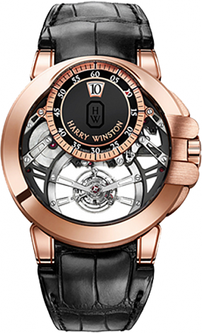 Replica Harry Winston Ocean Tourbillon Jumping Hour OCEMTJ45RR001 watch